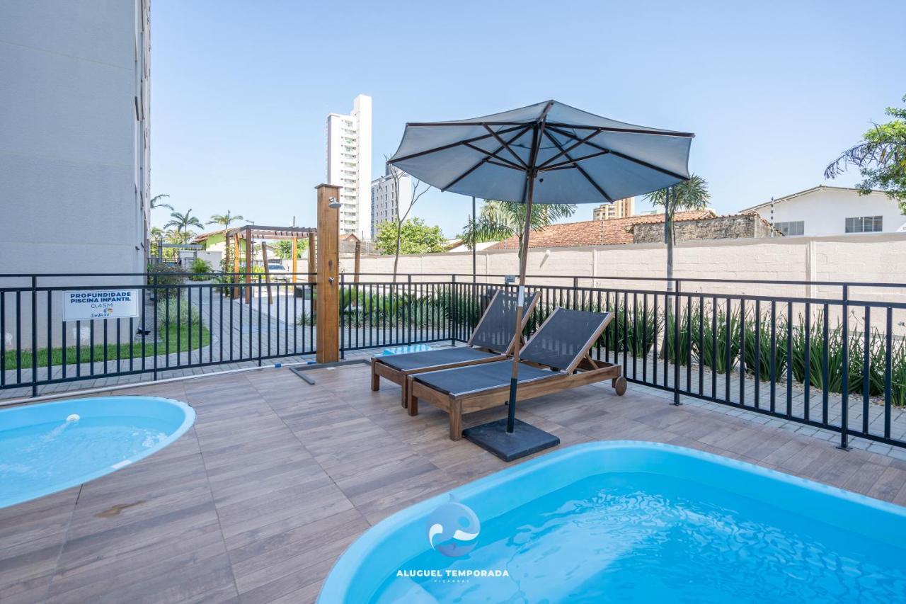 Apartamento Vista Mar: Condomínio com Piscina e Lazer Perto do Beto Carreiro Picarras Exterior photo